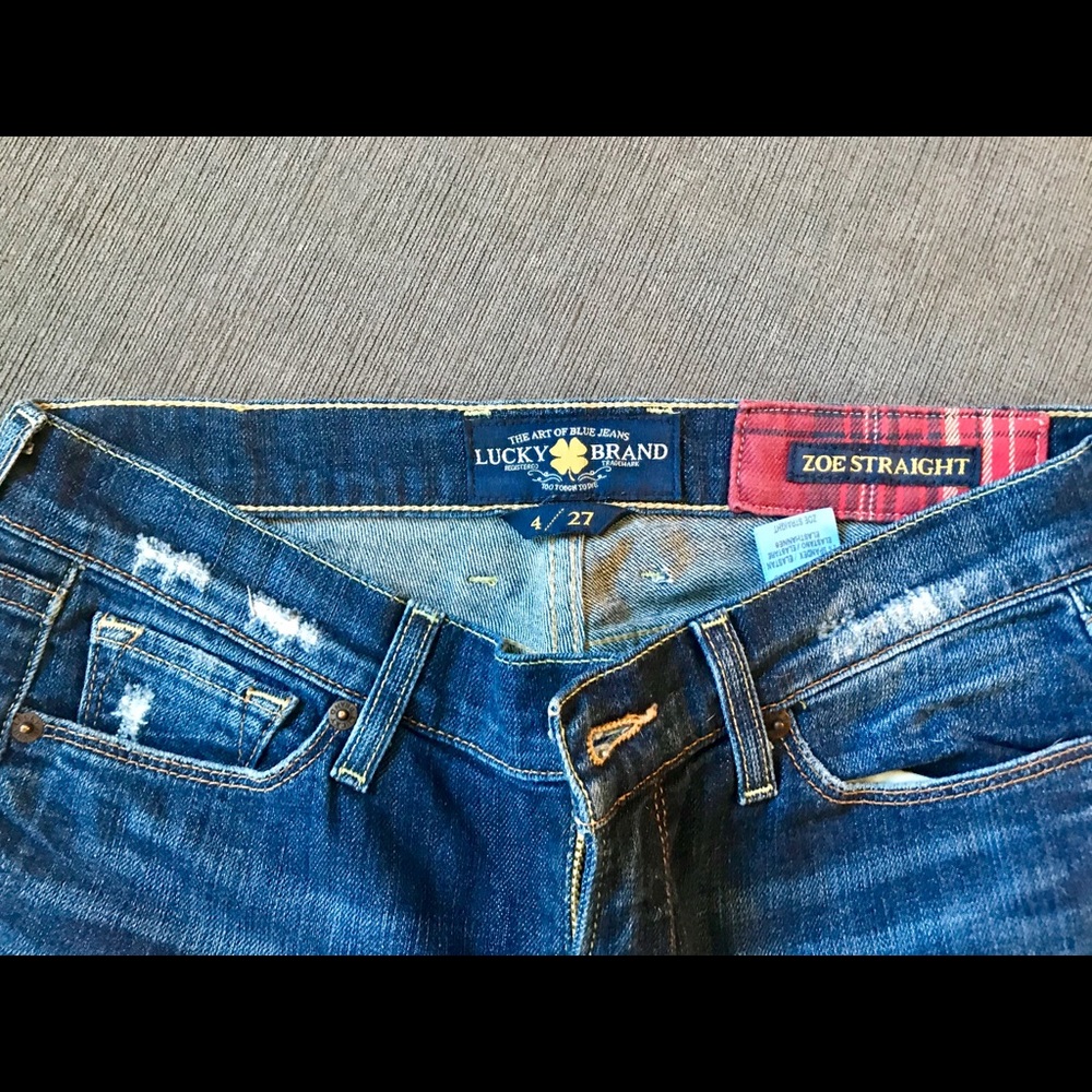 Lucky women’s jeans with patchwork detail